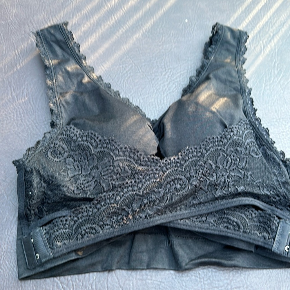 🖤🖤🖤Black lace wrap, bralette bra Adjustable medium